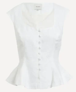 Reformation Tops^Paolina Linen Top