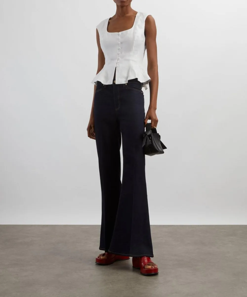 Reformation Tops^Paolina Linen Top