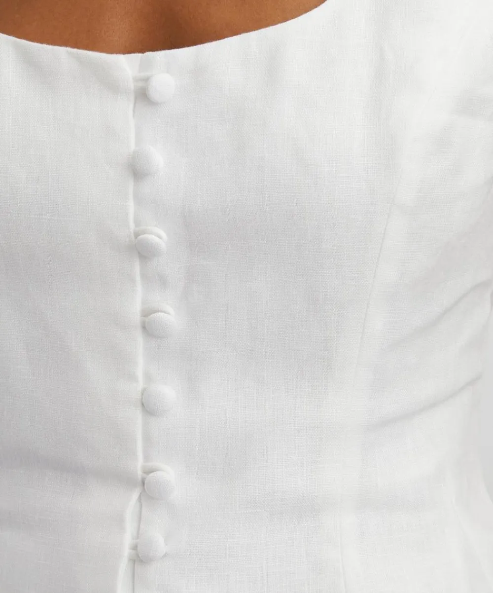 Reformation Tops^Paolina Linen Top