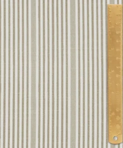 Liberty Interiors Furnishing Fabrics^Park Stripe Cotton in Flax