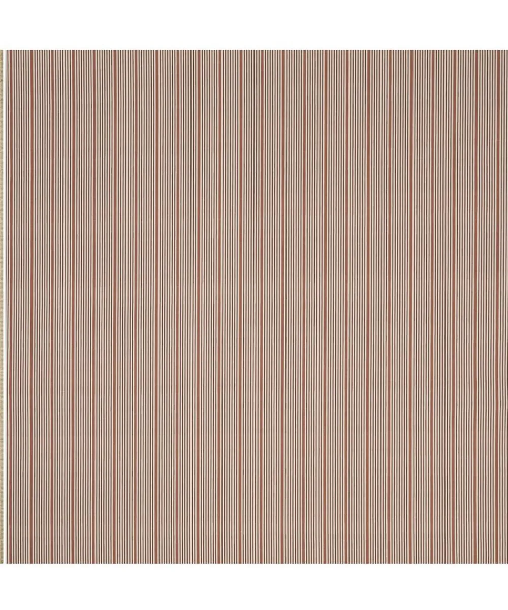 Liberty Interiors Furnishing Fabrics^Park Stripe Cotton in Galah Pink