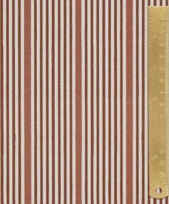 Liberty Interiors Furnishing Fabrics^Park Stripe Cotton in Galah Pink