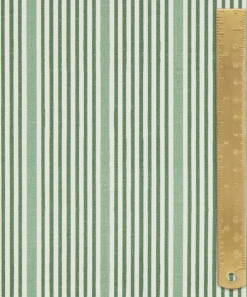 Liberty Interiors Furnishing Fabrics^Park Stripe Cotton in Purslane