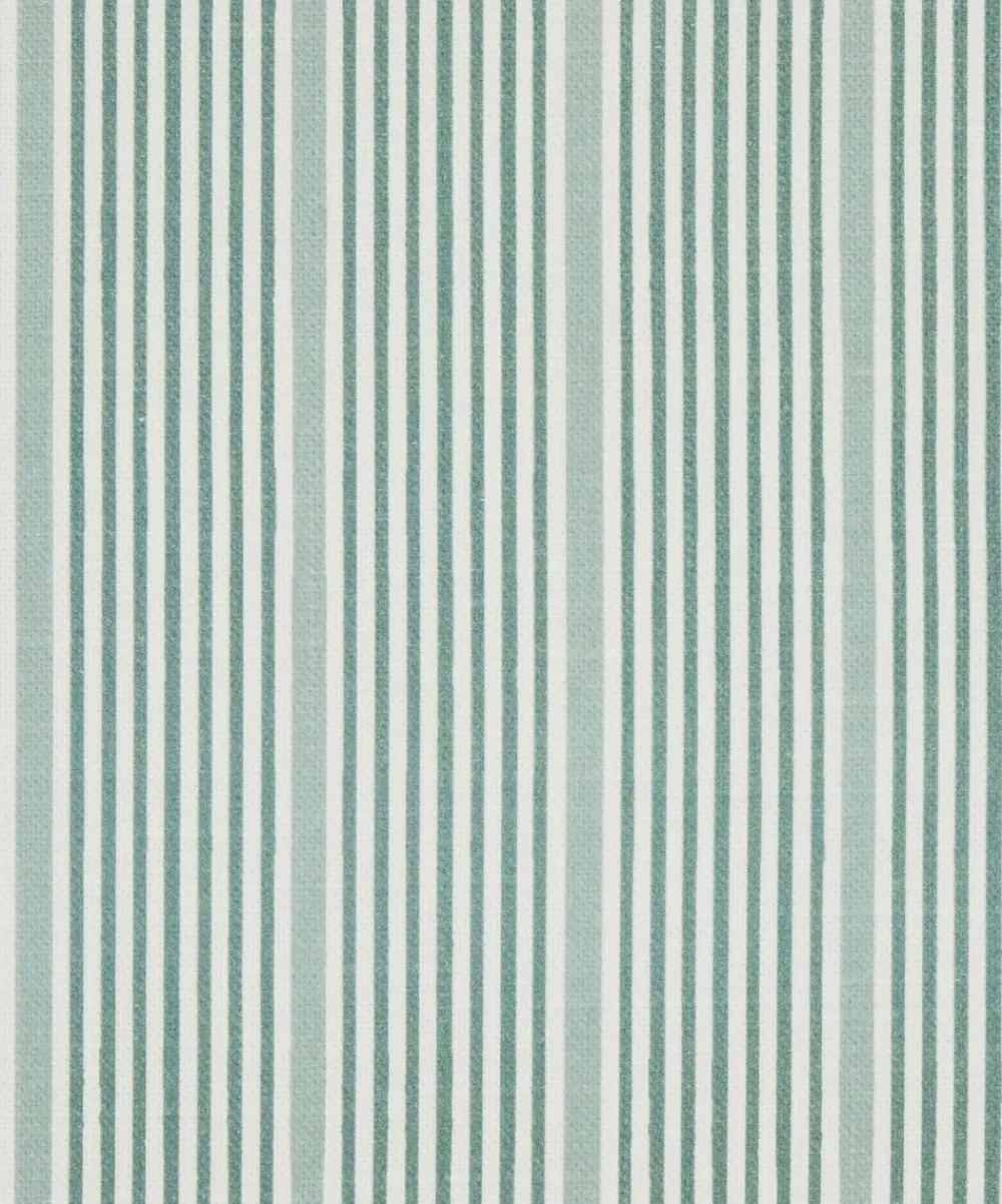 Liberty Interiors Furnishing Fabrics^Park Stripe Cotton in Salvia