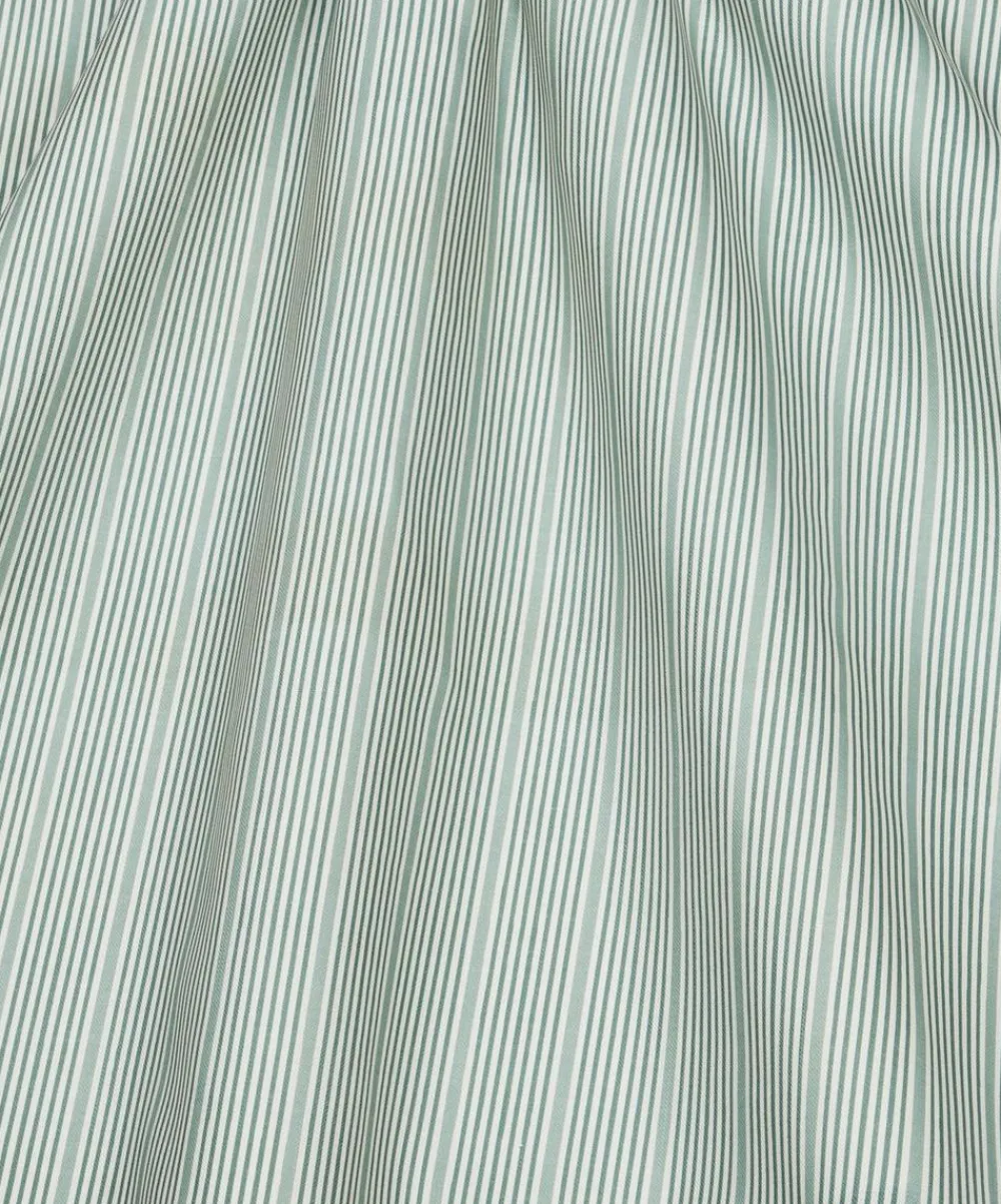 Liberty Interiors Furnishing Fabrics^Park Stripe Cotton in Salvia