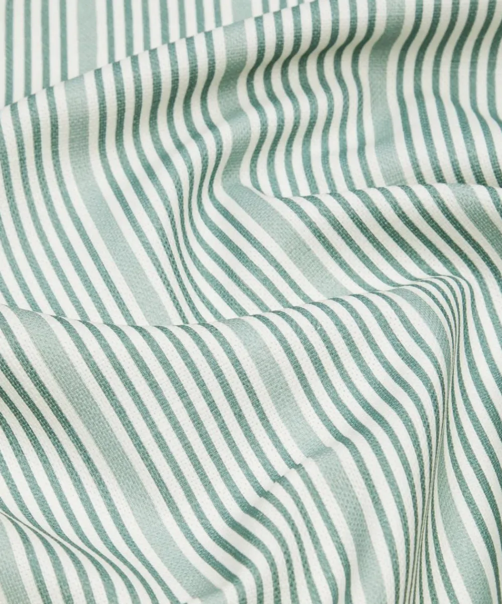 Liberty Interiors Furnishing Fabrics^Park Stripe Cotton in Salvia