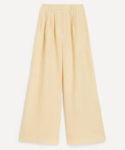Posse Trousers & Shorts^Parker High-Waisted Linen Trousers