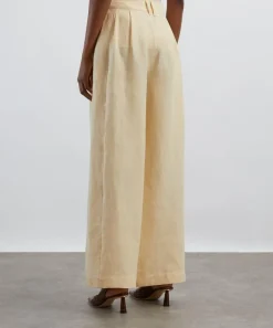 Posse Trousers & Shorts^Parker High-Waisted Linen Trousers
