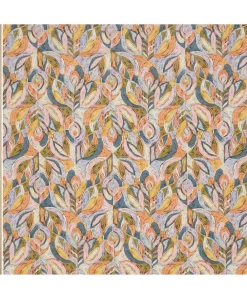 Liberty Fabrics Crepe De Chine^Pastel Peacock Crepe de Chine