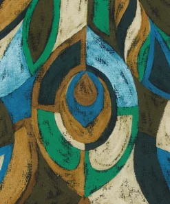 Liberty Fabrics Crepe De Chine^Pastel Peacock Crepe de Chine