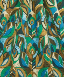Liberty Fabrics Crepe De Chine^Pastel Peacock Crepe de Chine