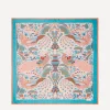 Liberty Scarves^Peacock Fiesta 140x140 Silk Scarf