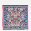 Liberty Scarves^Peacock Garden 70 x 70 Silk Scarf