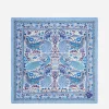 Liberty Scarves^Peacock Garden 70 x 70cm Silk Twill Scarf