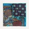 Liberty Pocket Squares^Peacock Garden Silk Pocket Square
