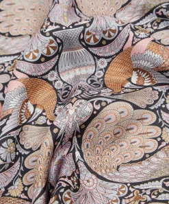 Liberty Pocket Squares^Peacock Garden Silk Pocket Square