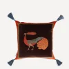Liberty Cushions|Living Room^Peacock Garden Velvet Cushion