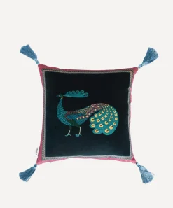 Liberty Cushions|Living Room^Peacock Garden Velvet Cushion