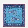 Liberty Scarves^Peacock Parade 45X45 Silk Scarf
