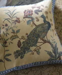 John Derian Cushions^Peacock Toile Cushion