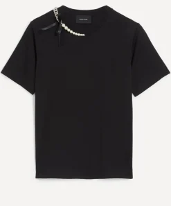 Simone Rocha Tops^Pearl and Chain Boy T-Shirt