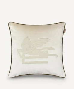Etro Cushions|Living Room^Pegaso Embroidered Cushion and Cord
