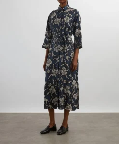 S Max Mara Dresses^Peonia Silk Shirt Dress