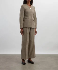 AKYN Trousers & Shorts^Perla Undyed Wool Trousers