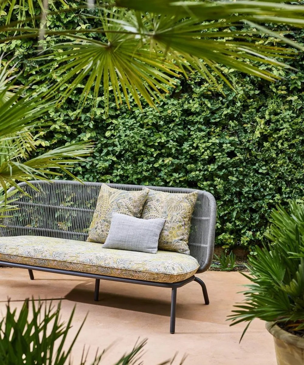 Liberty Interiors Furnishing Fabrics^Persian Voyage Jacquard Gatton in Pewter – Outdoor