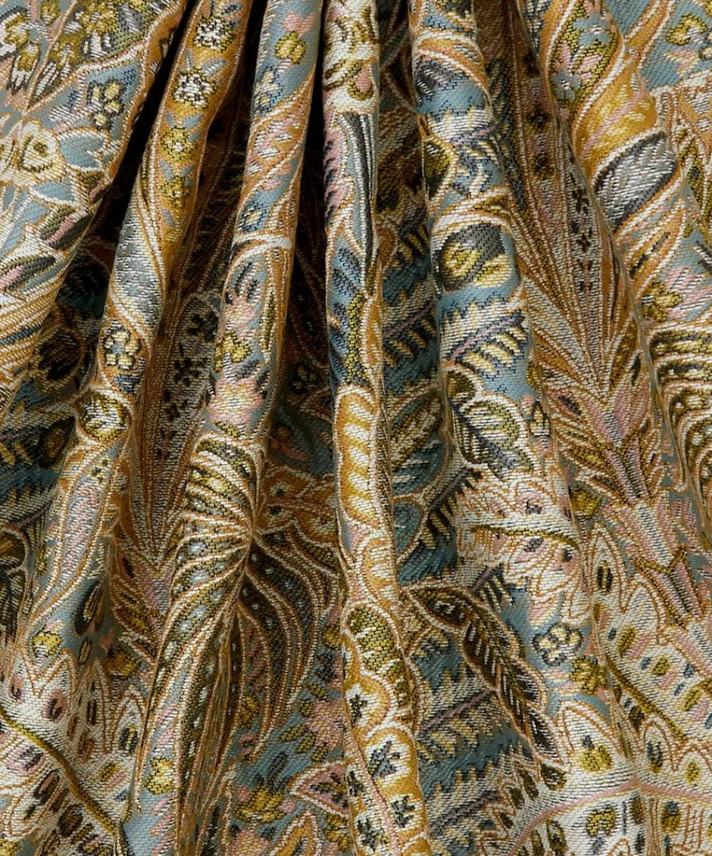 Liberty Interiors Furnishing Fabrics^Persian Voyage Jacquard Gatton in Pewter – Outdoor