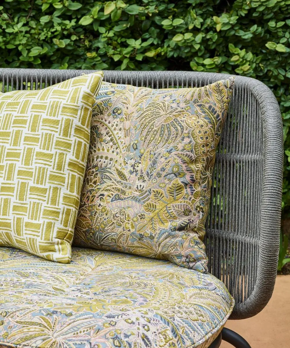 Liberty Interiors Furnishing Fabrics^Persian Voyage Jacquard Gatton in Pewter – Outdoor