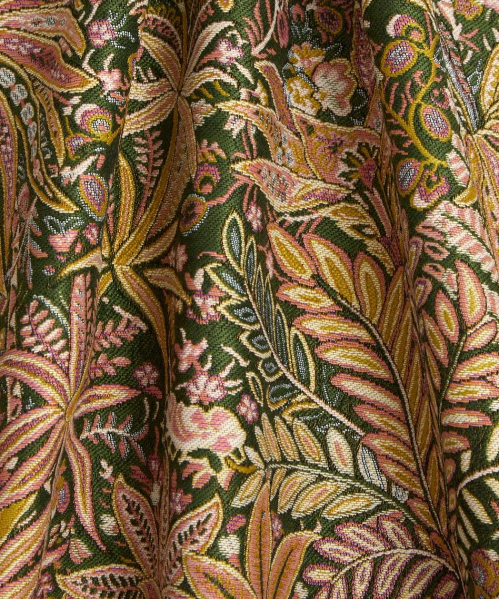 Liberty Interiors Furnishing Fabrics^Persian Voyage Jacquard Gatton in Lacquer – Outdoor