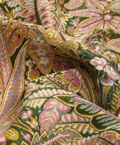 Liberty Interiors Furnishing Fabrics^Persian Voyage Jacquard Gatton in Lacquer – Outdoor