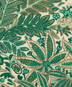 Liberty Interiors Furnishing Fabrics^Persian Voyage Landsdowne Linen in Jade Stone