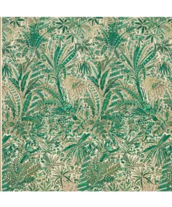 Liberty Interiors Furnishing Fabrics^Persian Voyage Landsdowne Linen in Jade Stone