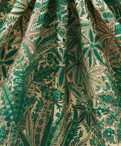 Liberty Interiors Furnishing Fabrics^Persian Voyage Landsdowne Linen in Jade Stone