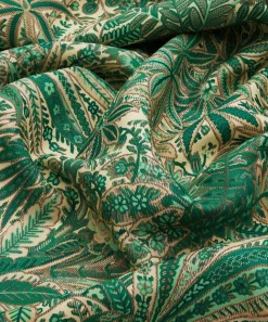 Liberty Interiors Furnishing Fabrics^Persian Voyage Landsdowne Linen in Jade Stone
