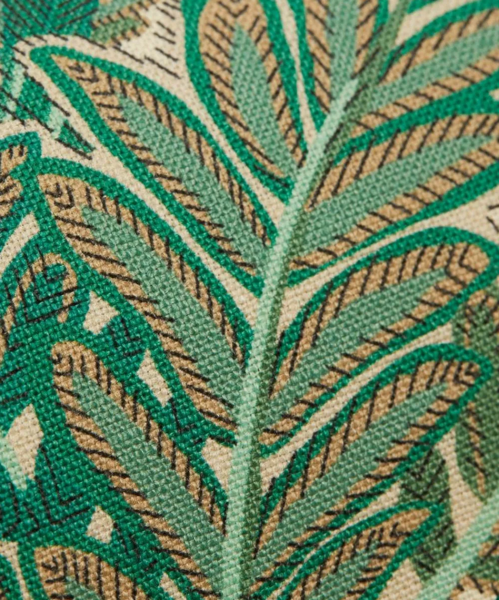 Liberty Interiors Furnishing Fabrics^Persian Voyage Landsdowne Linen in Jade Stone
