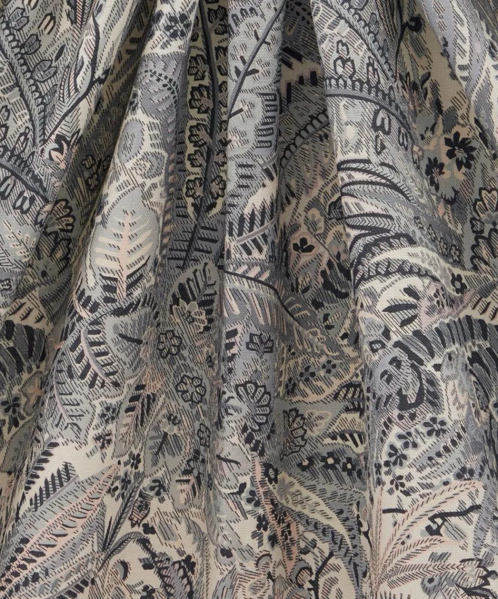 Liberty Interiors Furnishing Fabrics^Persian Voyage Landsdowne Linen in Pewter