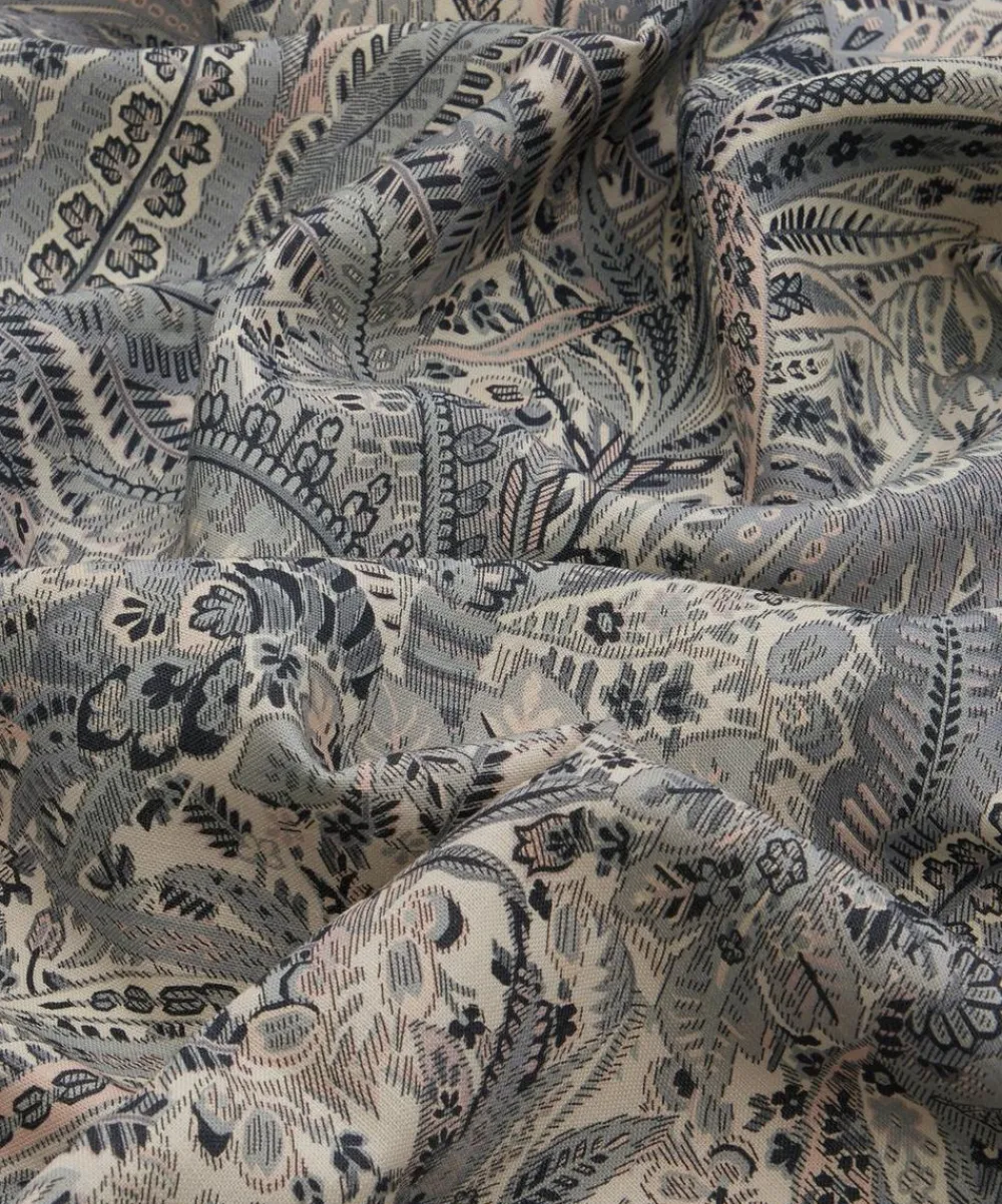 Liberty Interiors Furnishing Fabrics^Persian Voyage Landsdowne Linen in Pewter