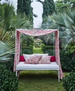 Liberty Interiors Furnishing Fabrics^Persian Voyage Majorelle in Lacquer – Outdoor