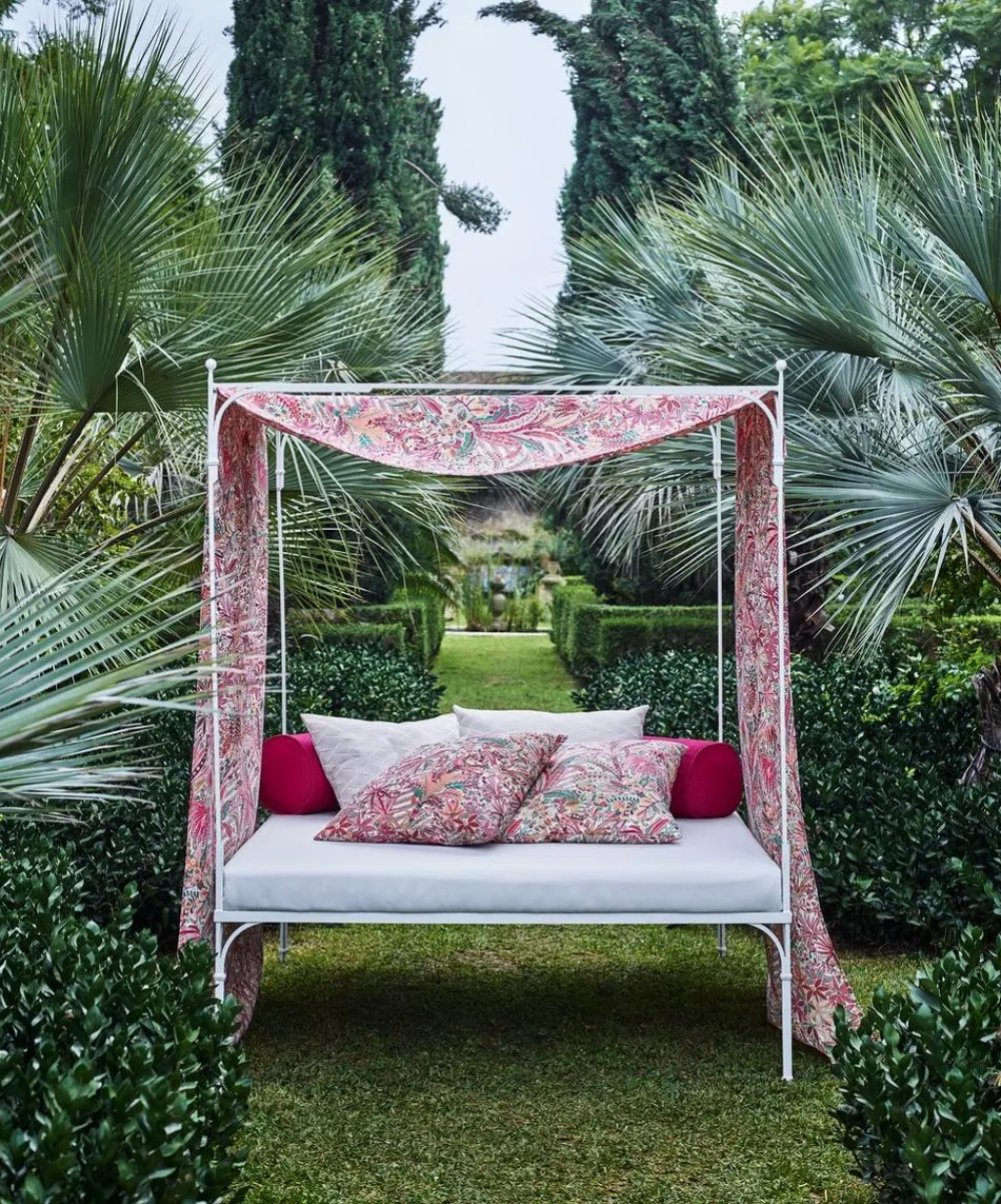 Liberty Interiors Furnishing Fabrics^Persian Voyage Majorelle in Lacquer – Outdoor
