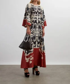 La DoubleJ Dresses^Phoenix Placée Ivory Sorella Long Silk Dress