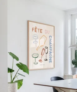 PSTR Studio Wall Art^Phthalo Ruth Fête du Champagne Framed Print