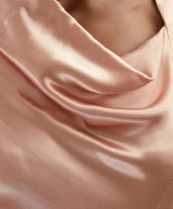Alberta Ferretti Dresses^Pink Asymmetrical Long Satin Dress