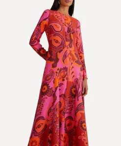 FARM Rio Dresses^Pink Bold Floral Maxi-Dress