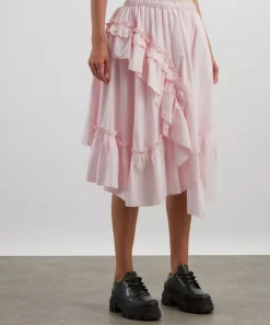 YMC Skirts^Pink Draped Skirt