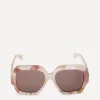 Chloé Sunglasses & Glasses^Pink Rectangular Sunglasses