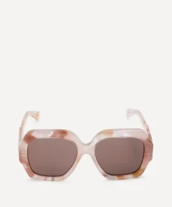 Chloé Sunglasses & Glasses^Pink Rectangular Sunglasses