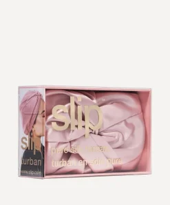 Slip Hair Styling^Pink Silk Hair Turban
